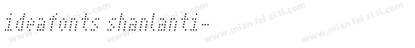 ideafonts shanlanti字体转换